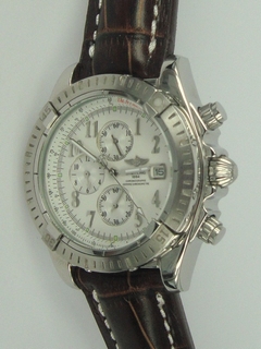 Breitling White Dial Mens Watch 8744