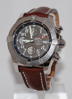 Breitling Grey Arabic Dial Watch A13380