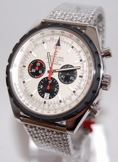 Breitling White Baton Dial Watch A14360