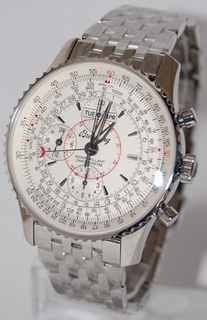 Breitling White Baton Dial Mens Watch A21330