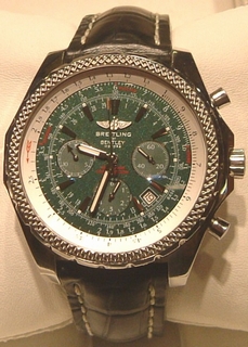 Breitling Green Baton Dial Mens Watch A25362