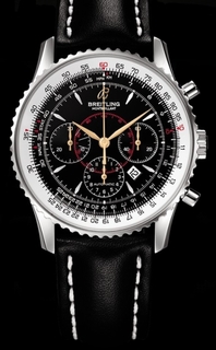 Breitling Black Baton Dial Watch A41370