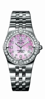 Breitling Pink Mother-of-pearl Dial Watch A7134053-K5-515