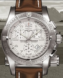 Breitling White Arabic Dial Watch A73322