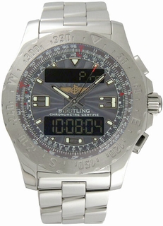 Breitling Grey Dial Mens Watch Airwolf-SlatA7836338