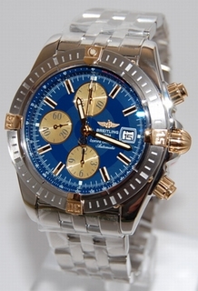 Breitling Blue Baton Dial Watch B13356