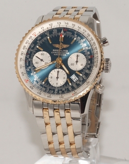 Breitling Blue Baton Dial Mens Watch D23322