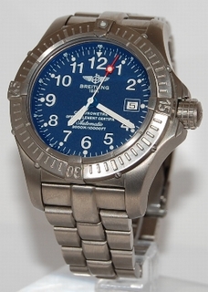 Breitling Blue Arabic Dial Watch E17370