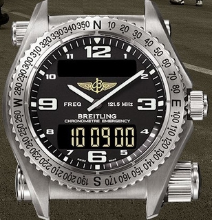 Breitling Black Arabic Dial Mens Watch E76321