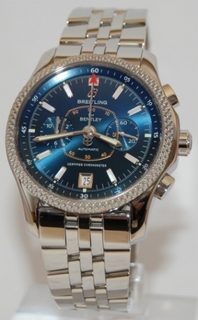 Breitling Blue Baton Dial Watch P26362