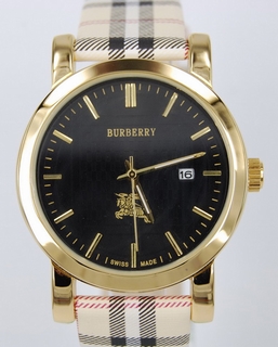 Burberry Black Dial Watch 7496