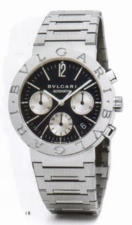 Bvlgari BB38SSDCH Mens Automatic Chronograph Watch