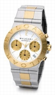 Bvlgari Diagono Steel & Gold Watch CH35WSGDAUTO