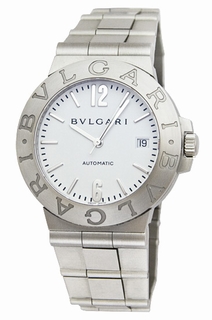 Bvlgari White Dial Mens Watch LCV38WSSD