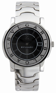 Bvlgari Black Dial Mens Watch ST35BSSD-N