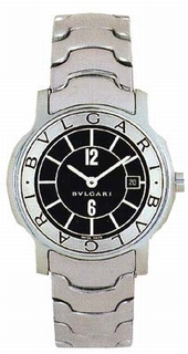 Bvlgari Black Dial Mens Watch ST35BSSD