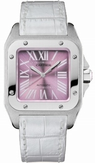 Cartier Pink Roman Numeral Dial Watch W20133X8