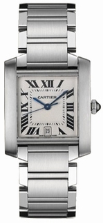 Cartier Tank Francaise W51022Q3 Mens Watch