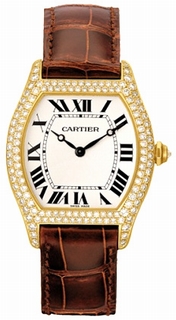 Cartier Silver Guilloche Dial Unisex Watch WA503751