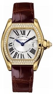 Cartier Roadster Yellow Gold set with Diamonds Watch WE500160