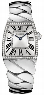 Cartier Silver Guilloche Dial Watch WE60019G