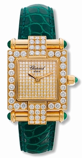 Chopard Diamond Pave Dial Ladies Watch 38-3447-22-yg