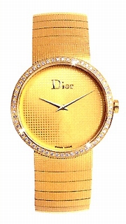 Christian Dior CD042151M001 Gold set with Diamonds Watch