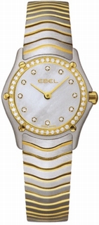 Ebel Classic Lady Mini Steel & Gold set with Diamonds Watch 1215262