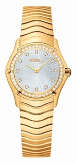 Ebel Classic Lady Mini Yellow Gold set with Diamonds Watch 1215398