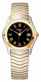 Ebel Black Roman Numeral Dial Watch 1215647