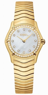 Ebel Mother of Pearl With 12 Diamonds Dial Watch 8003F149925