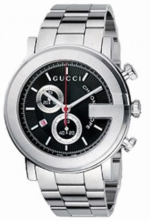 Gucci Black chronograph Dial Mens Watch YA101309