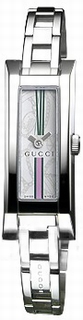 Gucci White Patterned With Pink And Green Accents Dial Watch YA110501