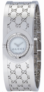 Gucci White Mother of Pearl Dial Watch YA112511