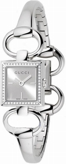 Gucci Silver Sun-Brushed Dial ladies Watch YA120506