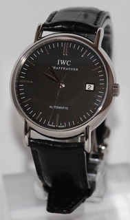 IWC Black Baton Dial Mens Watch IW356305