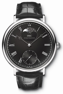 IWC Black Roman Numeral Dial Watch IW544801