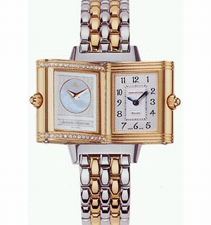 Jaeger LeCoultre Reverso Duetto Steel & Gold set with Diamonds Watch 2665120