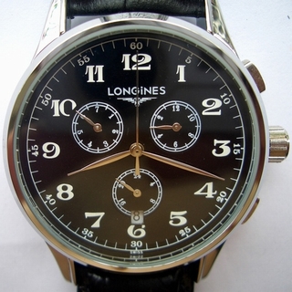 Longines Black Dial Mens Watch 7693