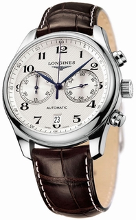 Longines Silver Guilloche Dial Mens Watch L2.629.4.78.5