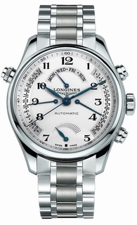 Longines Silver Arabic Dial Watch L2.716.4.78.6