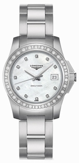 Longines White Mother of Pearl Diamond Dial Ladies Watch L3.258.0.88.6