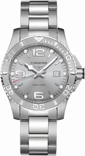 Longines Grey Quarter Arabic Dial Watch L3.663.4.76.6