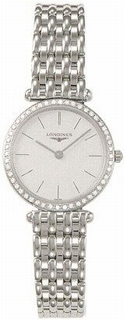 Longines Grande Classique White Gold set with Diamonds Watch L4.191.7.72.6