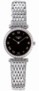 Longines Black Roman Numeral Dial Ladies Watch L4.241.0.51.6