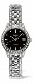 Longines Black Diamond Dial Watch L4.274.0.57.6