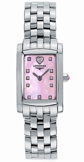 Longines Mother-of-Pearl - Pink with 11 diamonds Dial Watch L5.158.4.93.6