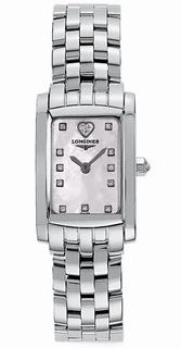 Longines Mother-of-Pearl - with 11 diamonds + 3 Dial Ladies Watch L5.158.4.94.6