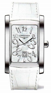 Longines White Mother of Pearl Diamond Dial Watch L5.686.4.57.2