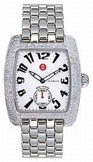 Michele White guilloche Dial Watch MWW02A000124